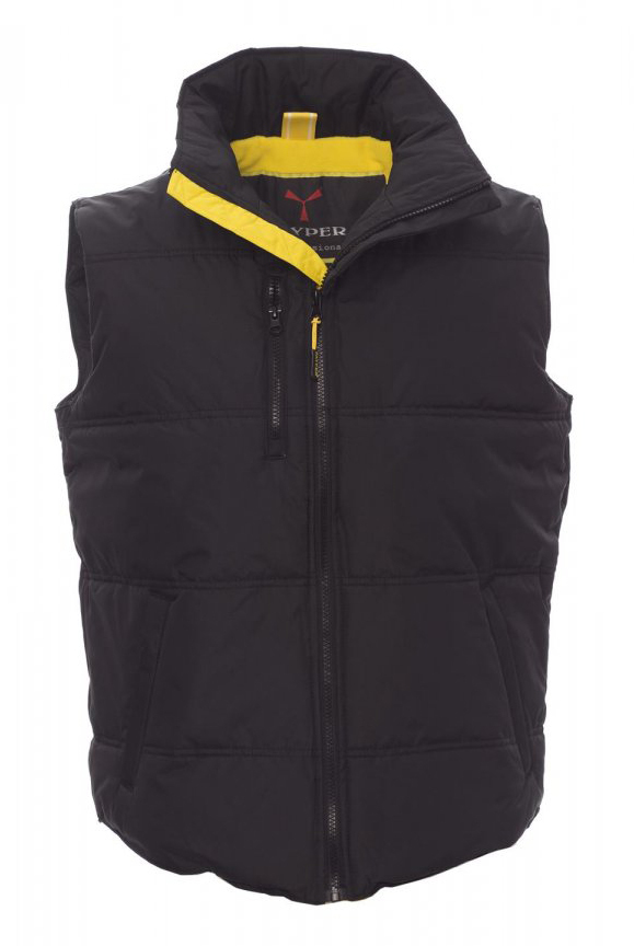 Payper DAYTONA Zateplená vesta L, Black-Yellow