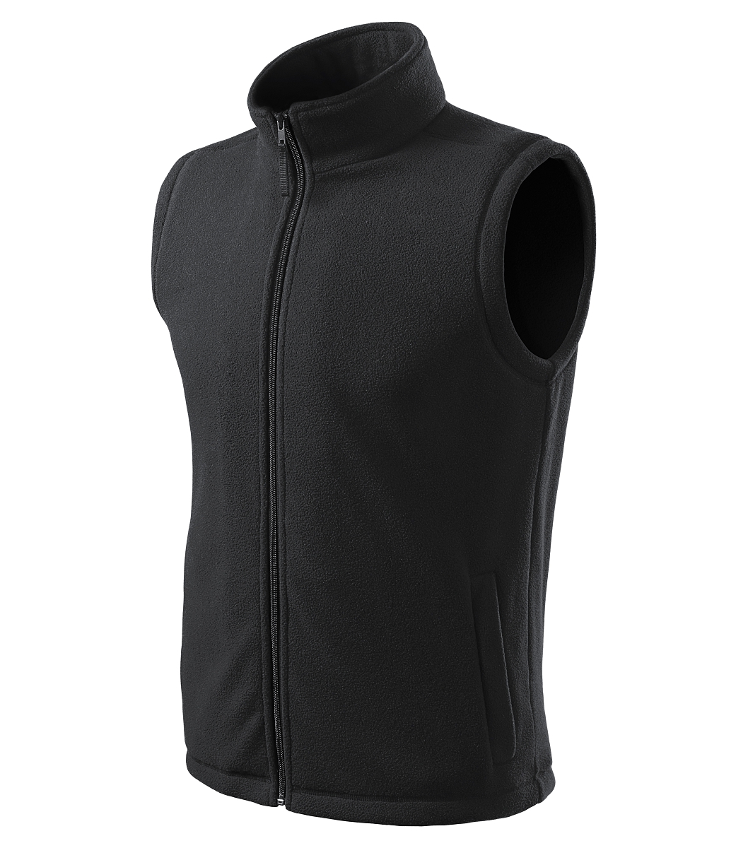Rimeck NEXT 518 Fleecová vesta unisex 3XL, Ebony grey
