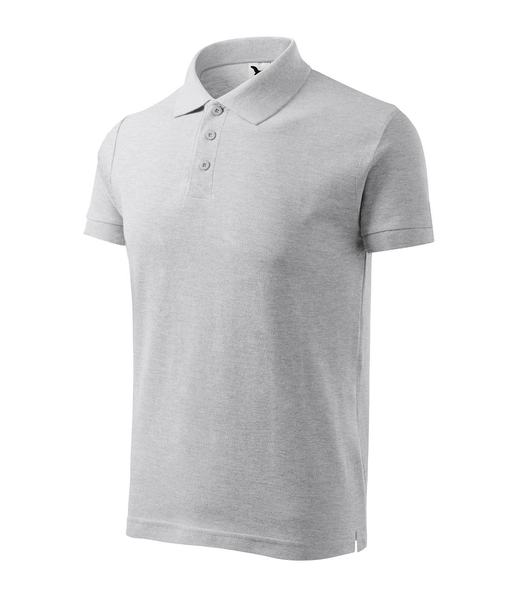 Malfini COTTON 212 Polokošeľa pánska 3XL, Svetlosivý melír