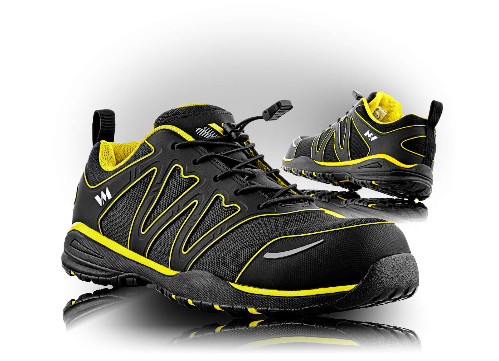 VM Footwear NASHVILLE S1 Bezpečnostná obuv Čierna-Žltá, 39