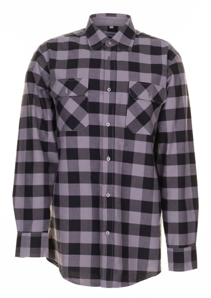 Planam SHIRTS SQUAREHEMD Košeľa 37/38, Čierna-Zinková