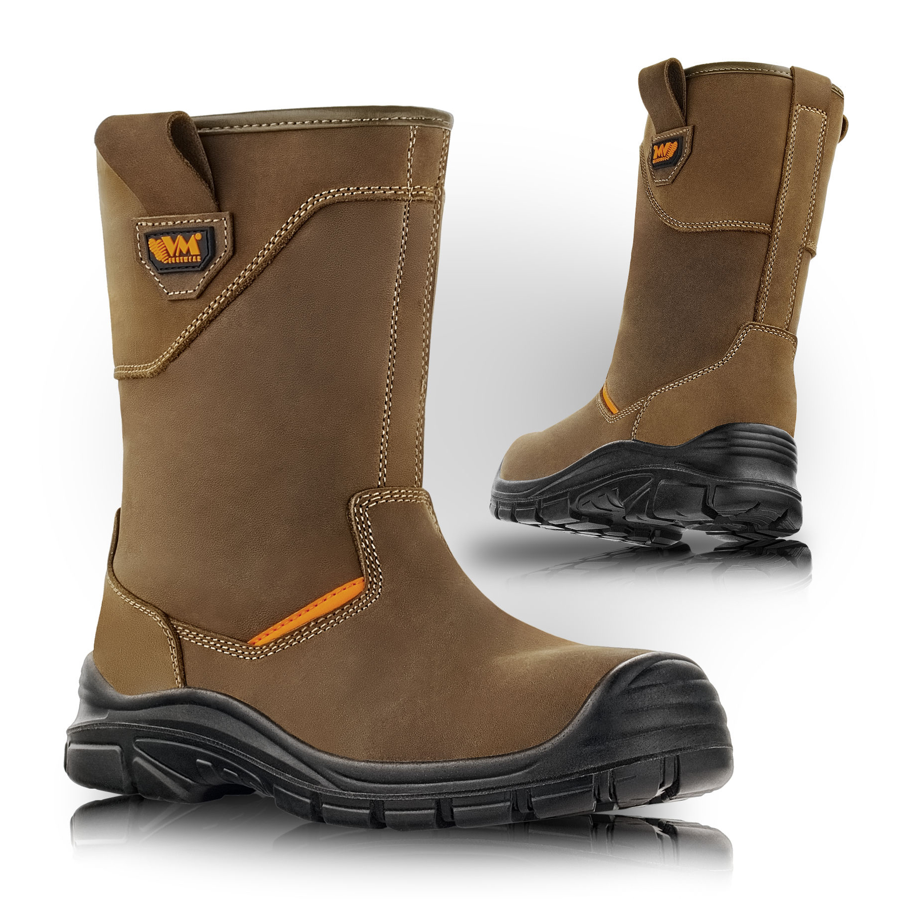 VM Footwear EDINBURGH S3 Bezpečnostná obuv Hnedá, 39
