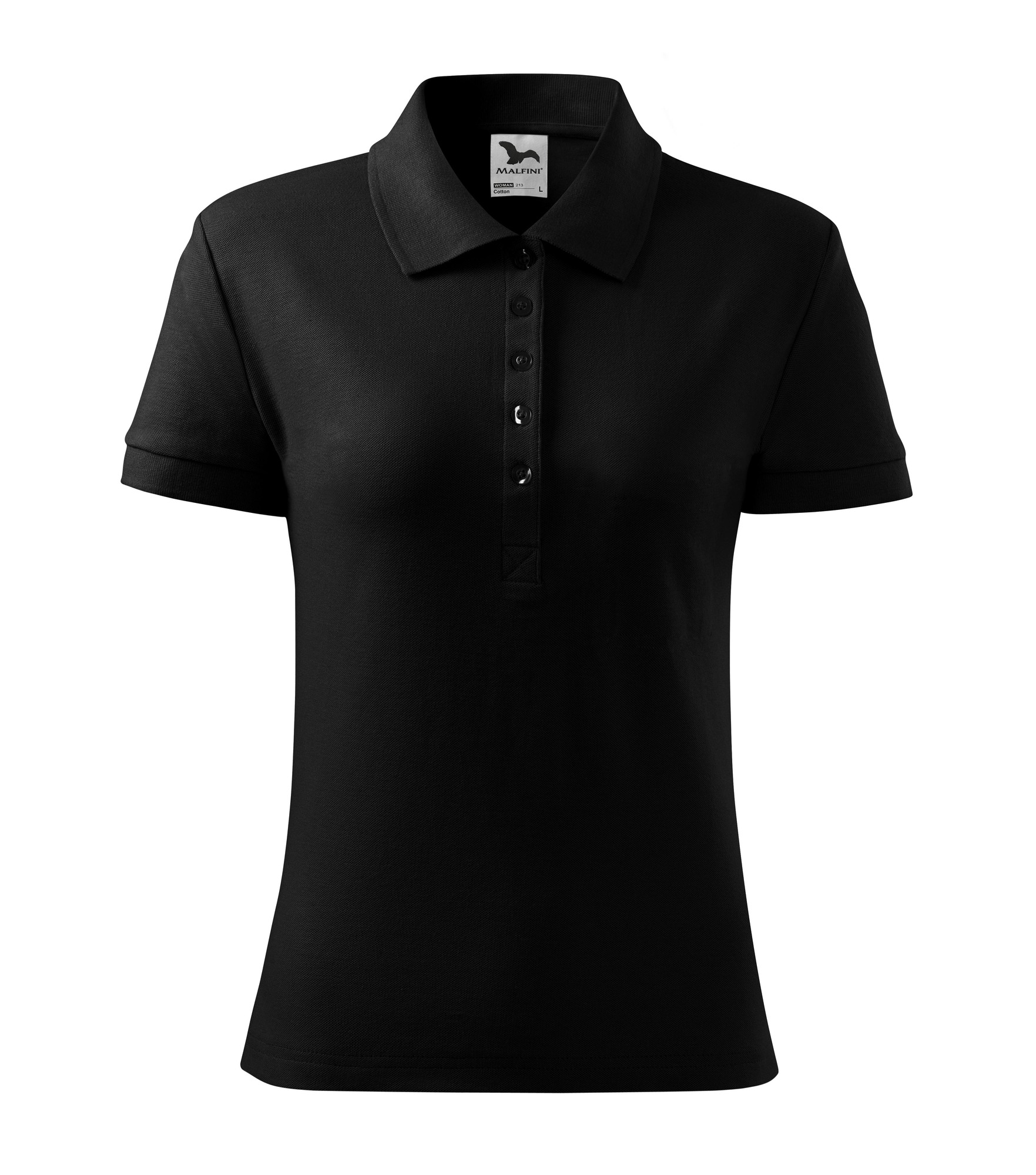 Malfini COTTON 213 Polokošeľa dámska XS, Čierna