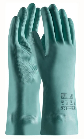 Ardon CHEM TOUCH N-II. Chemické rukavice 7, Zelené