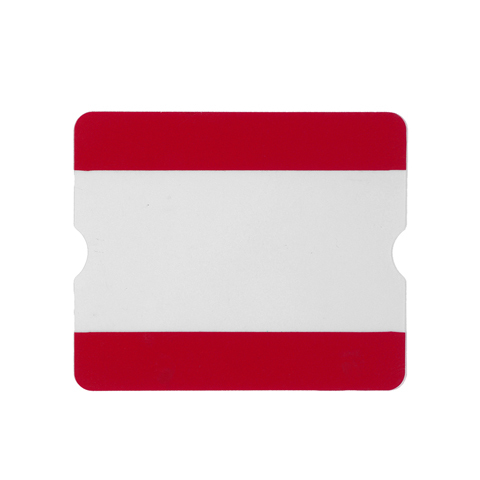 BY 1FFO2CV Otvorené samolepiace podlahové vrecko - 21,6x23,1 cm Červená