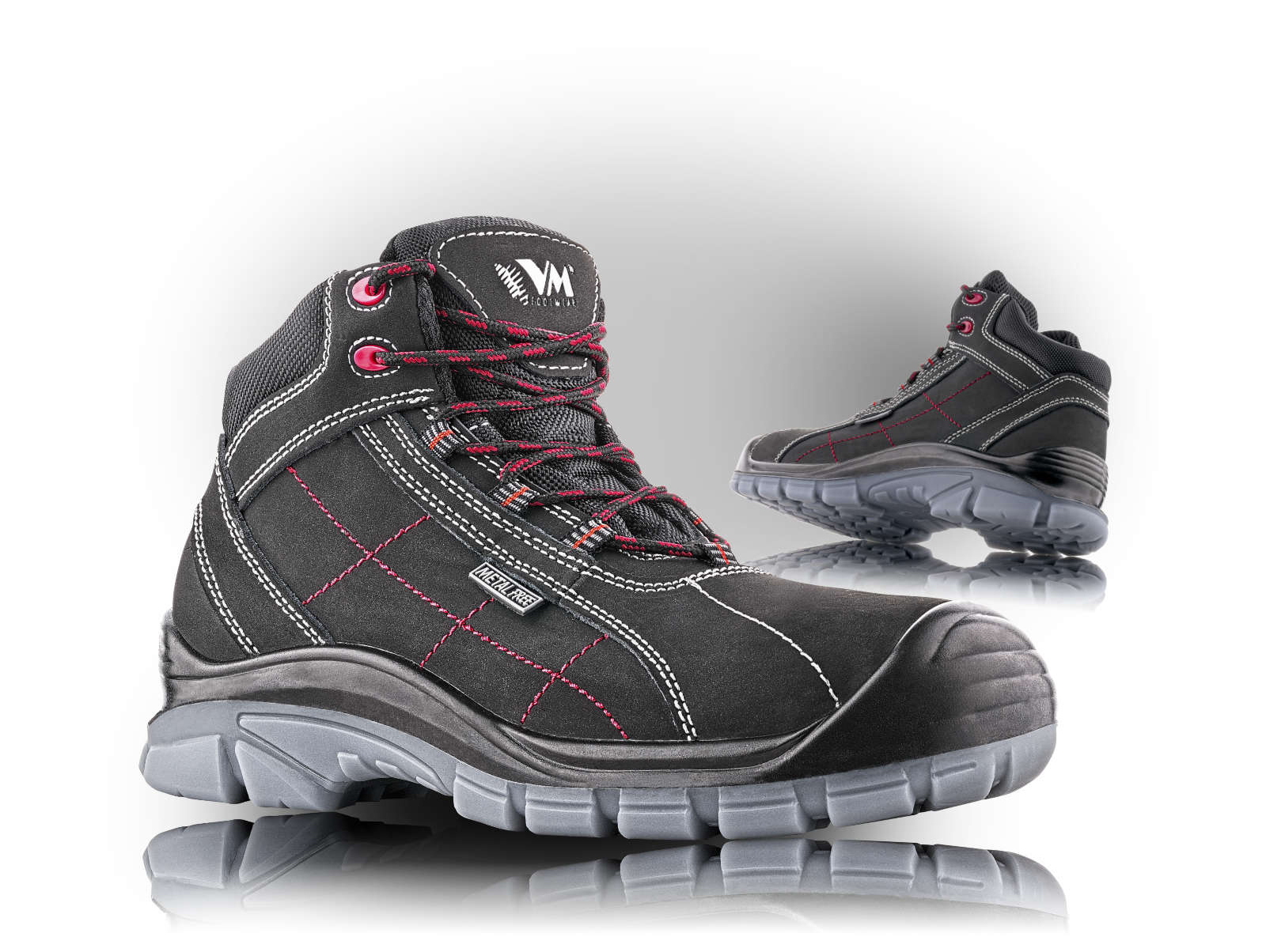VM Footwear OXFORD S3 Bezpečnostná obuv Čierna, 36