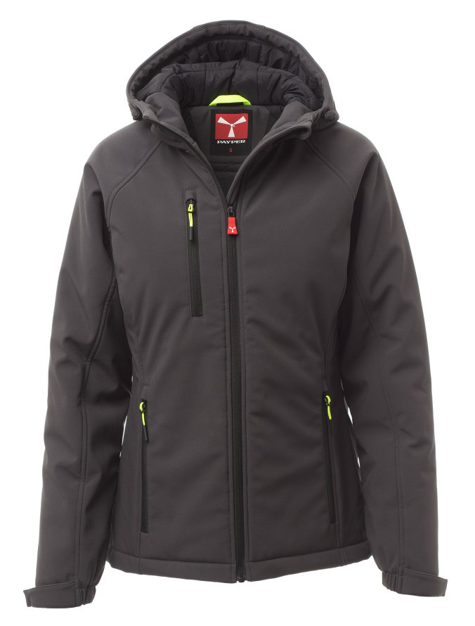 Payper GALE PAD LADY Softshellová bunda zateplená XS, Anthracite-Black