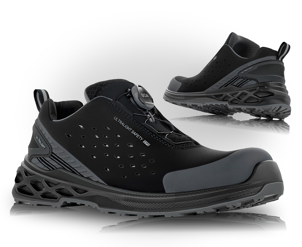 VM Footwear DRESDEN S1PS BOA Bezpečnostná obuv Čierna, 35