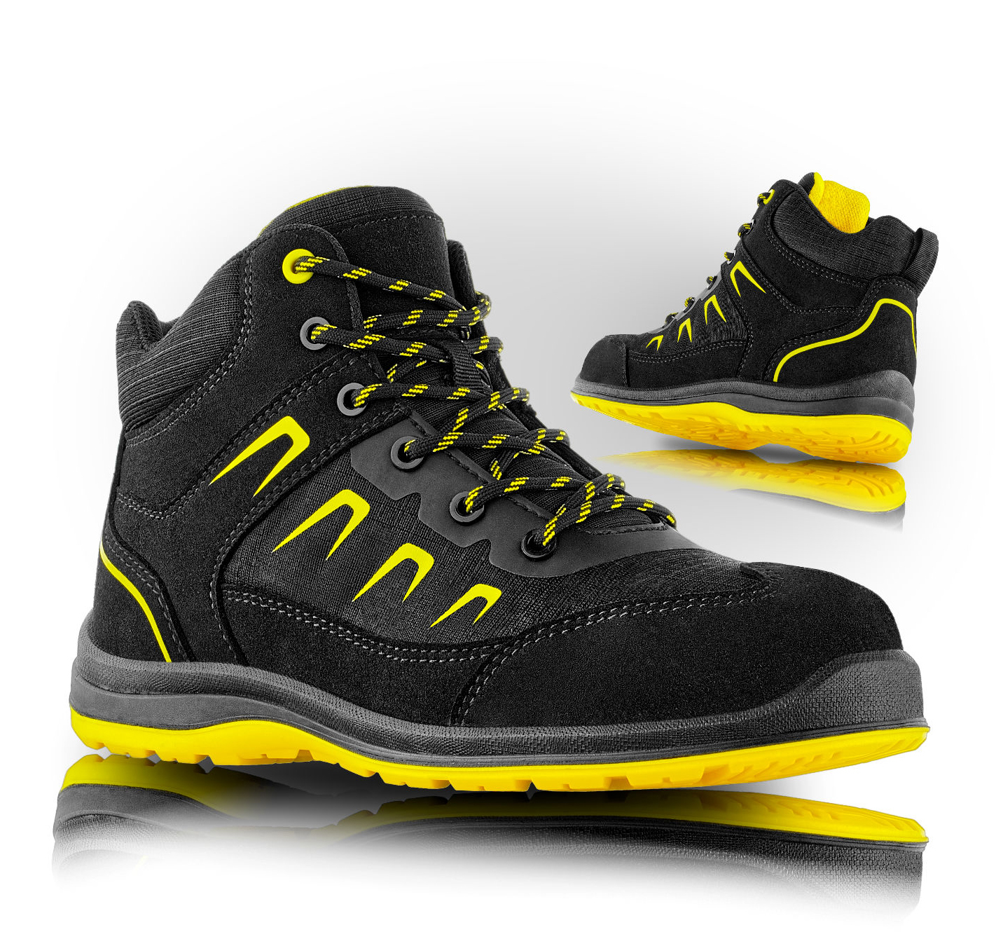VM Footwear RHODOS O2 ESD Pracovná obuv Čierna-Žltá, 35