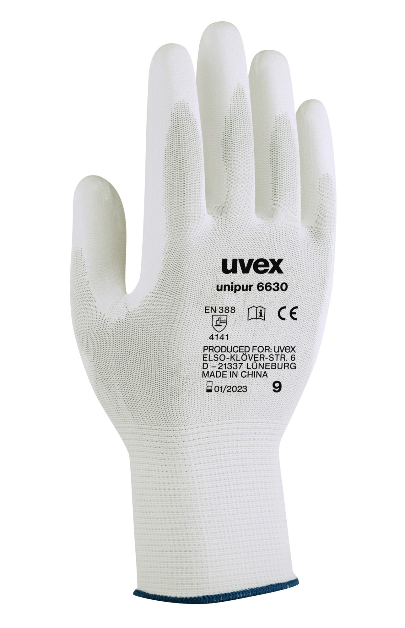 Uvex UNIPUR 6630 Pracovné rukavice Biela, 6