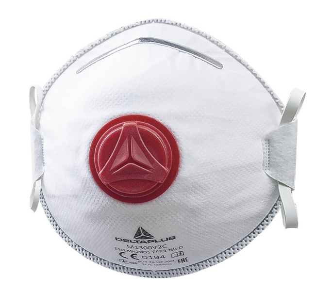 Delta Plus M1300V2 FFP3 Tvarovaný respirátor Biela