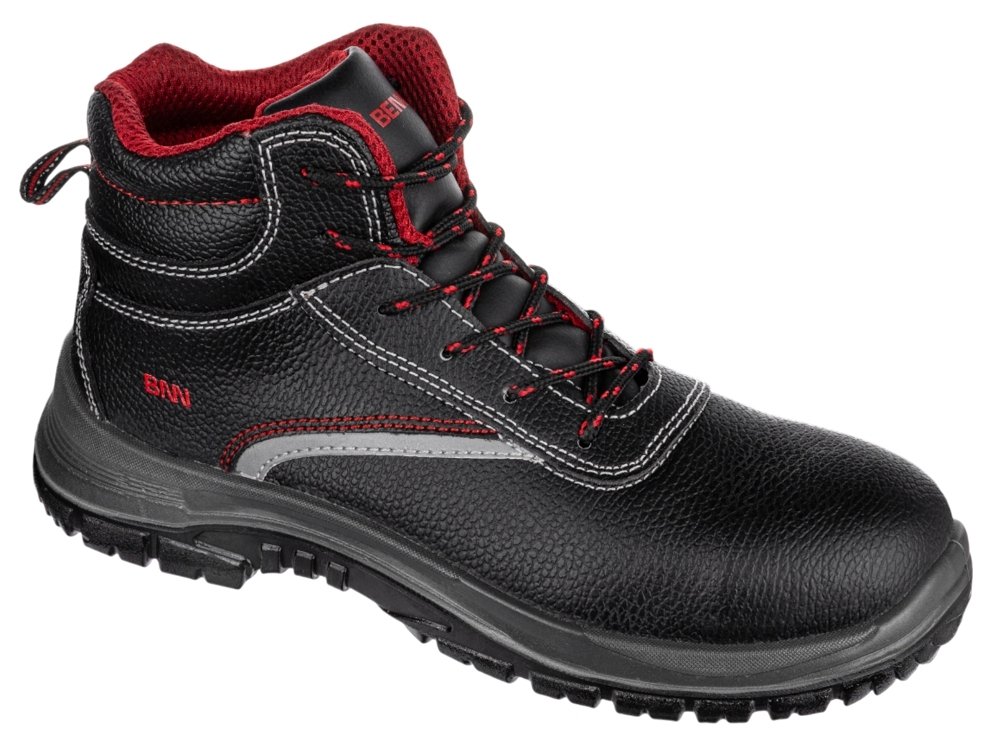 Bennon NM S3 HIGH Bezpečnostná obuv Čierna, 38