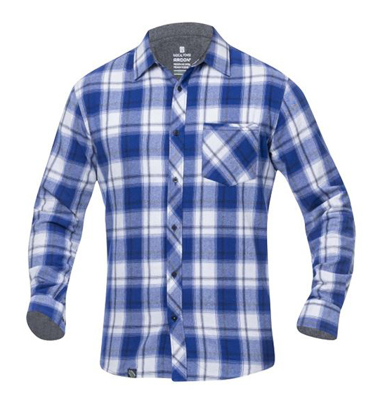 Ardon OPTIFLANNELS Košeľa S, Stredne modrá-Biela