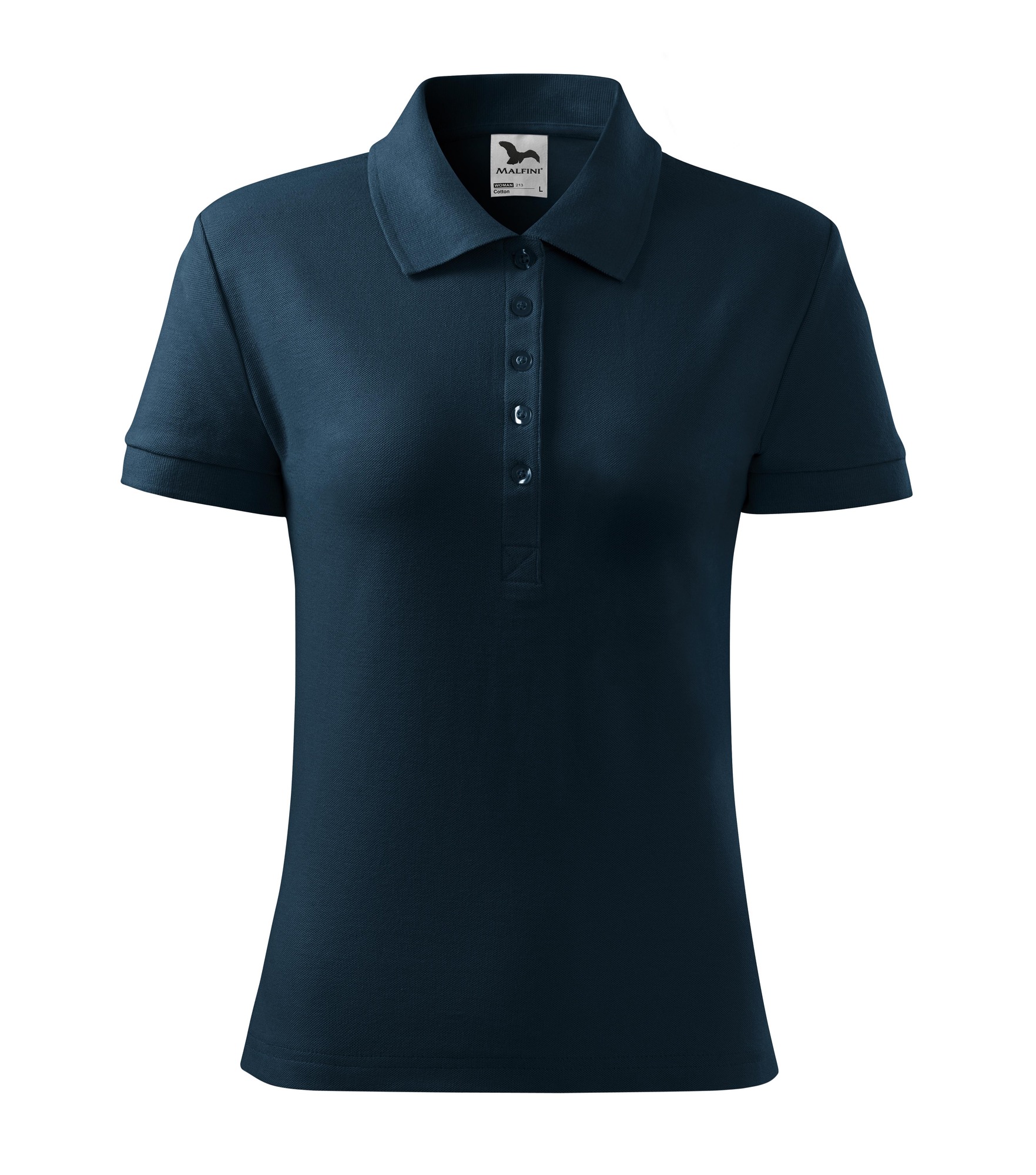 Malfini COTTON 213 Polokošeľa dámska XS, Tmavomodrá