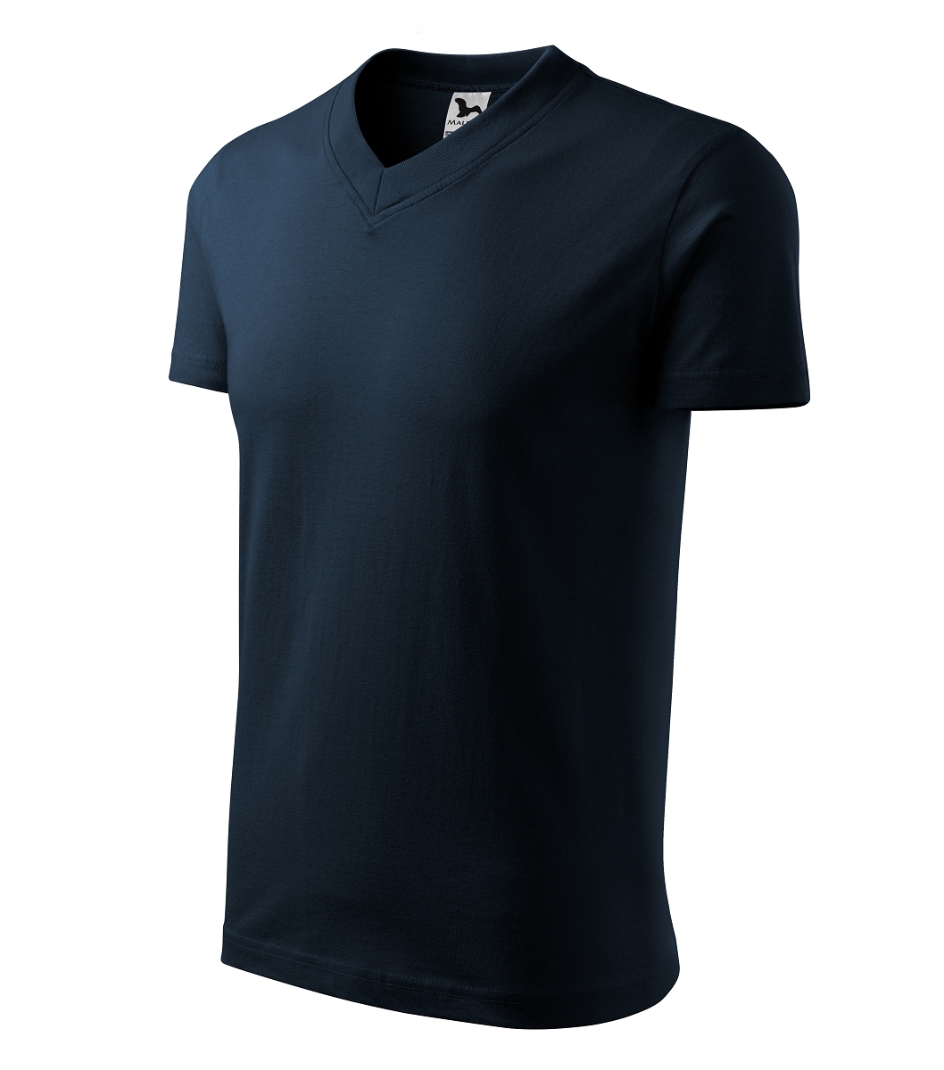 Malfini V-NECK 102 Tričko unisex S, Tmavo modrá