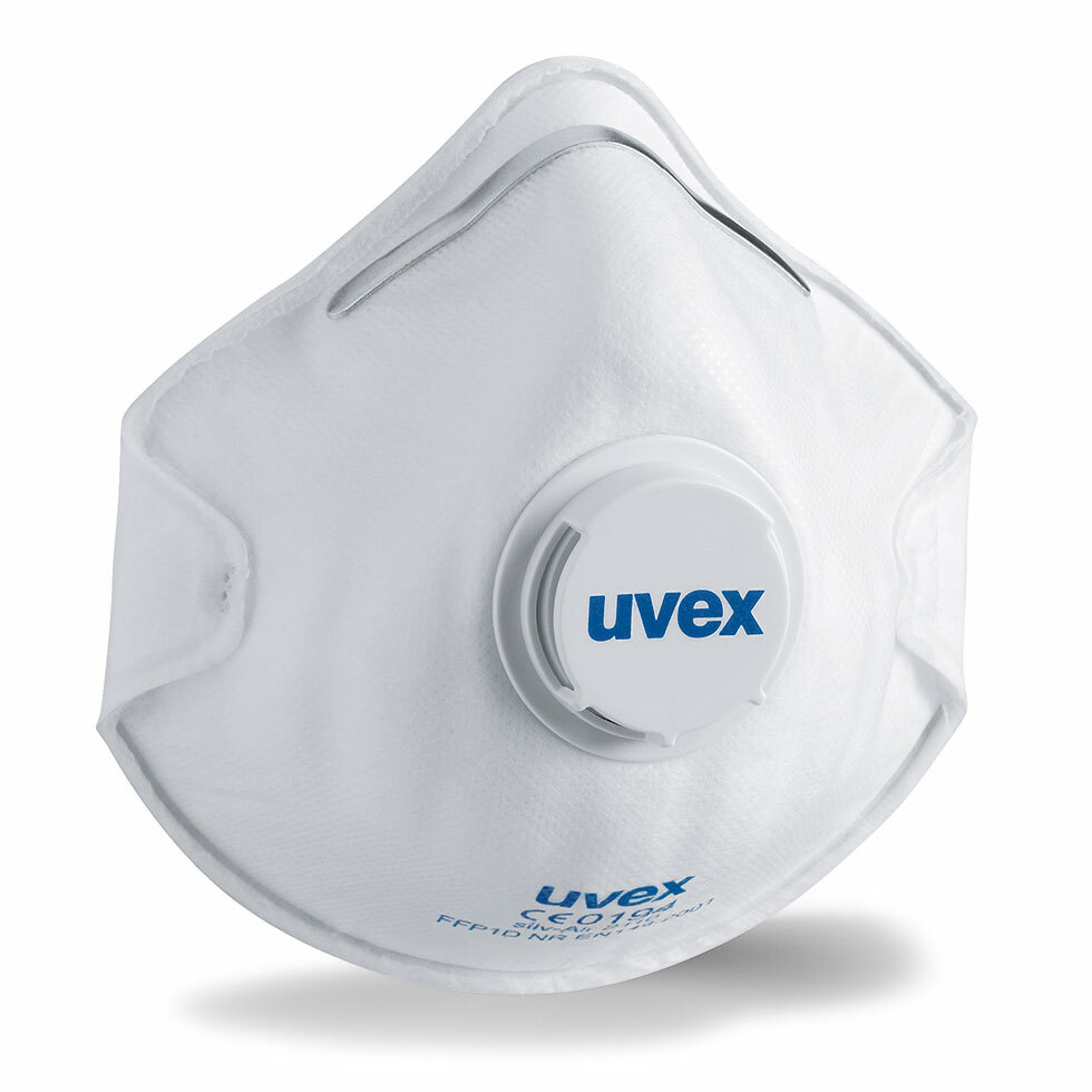 Uvex SILV-AIR 2110 FFP1 Respirátor miskový s ventilom Biela