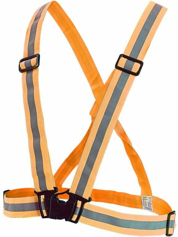 Canis VIZWELL CROSS Reflexný elastický kríž Oranžová