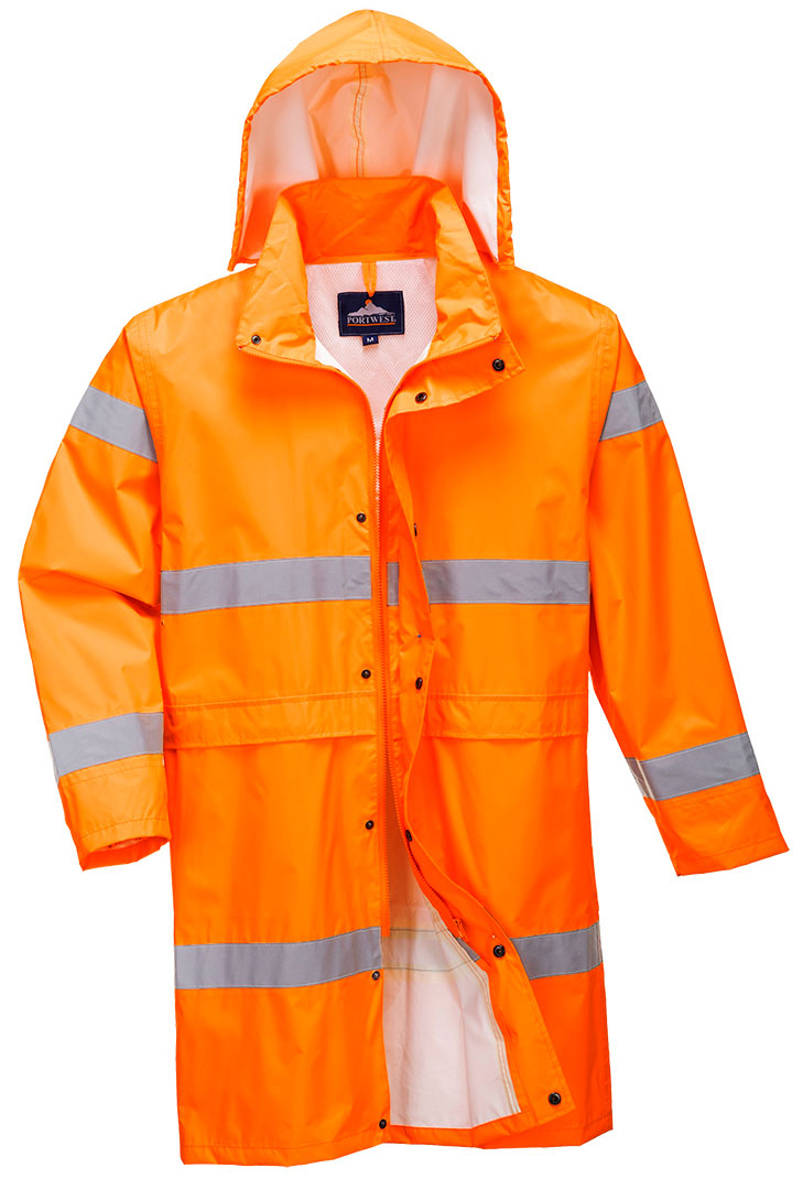 Portwest H442 HI-VIS Nepremokavá bunda Fluorescenčno oranžová, 4XL