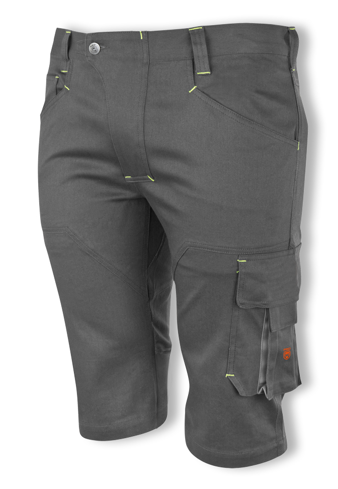 Promacher EREBOS LIGHT SHORTS Ľahké pracovné kraťasy Šedá-Čierna, 44