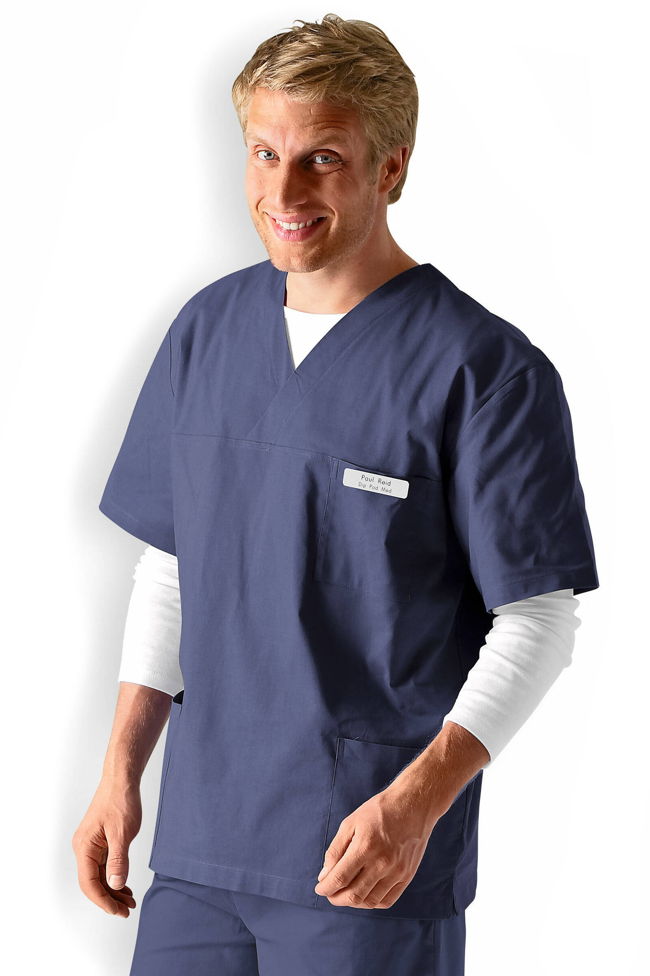 Clinic Dress Blúza unisex 4XL, Svetlá námornícka modrá