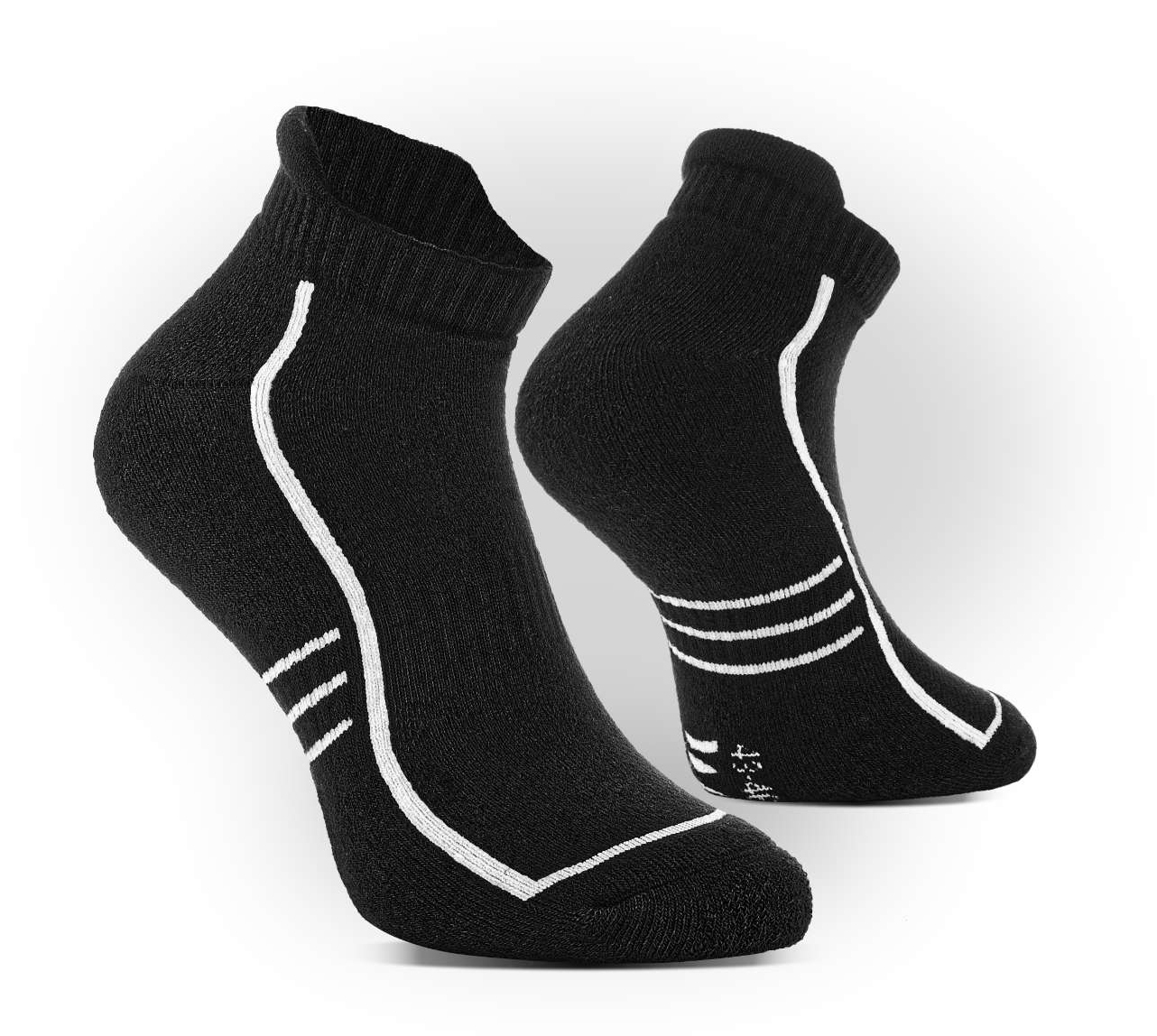 VM Footwear COOLMAX SHORT Funkčné ponožky Čierna, 3 páry, 35-38