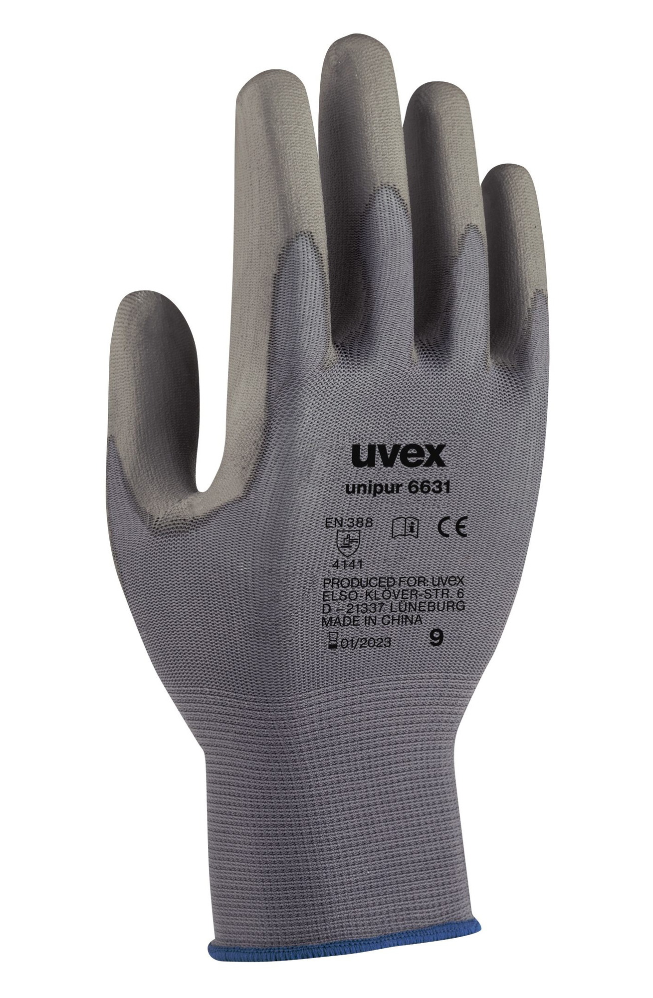 Uvex UNIPUR 6631 Pracovné rukavice Sivá, 6