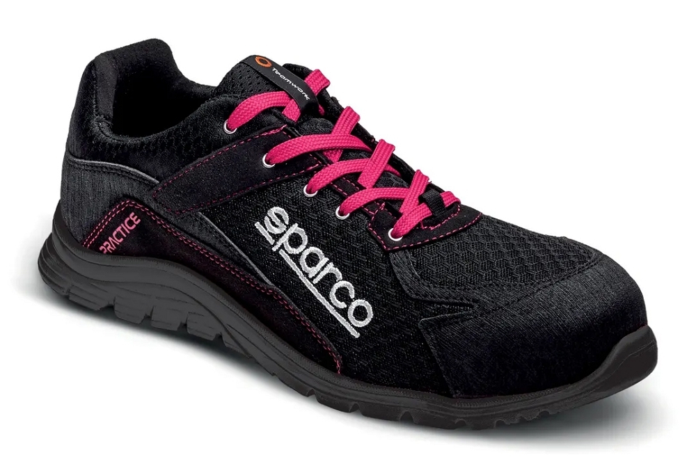 Sparco PRACTICE JODY S1P SRC Bezpečnostná obuv dámska 40, Čierna-Ružová