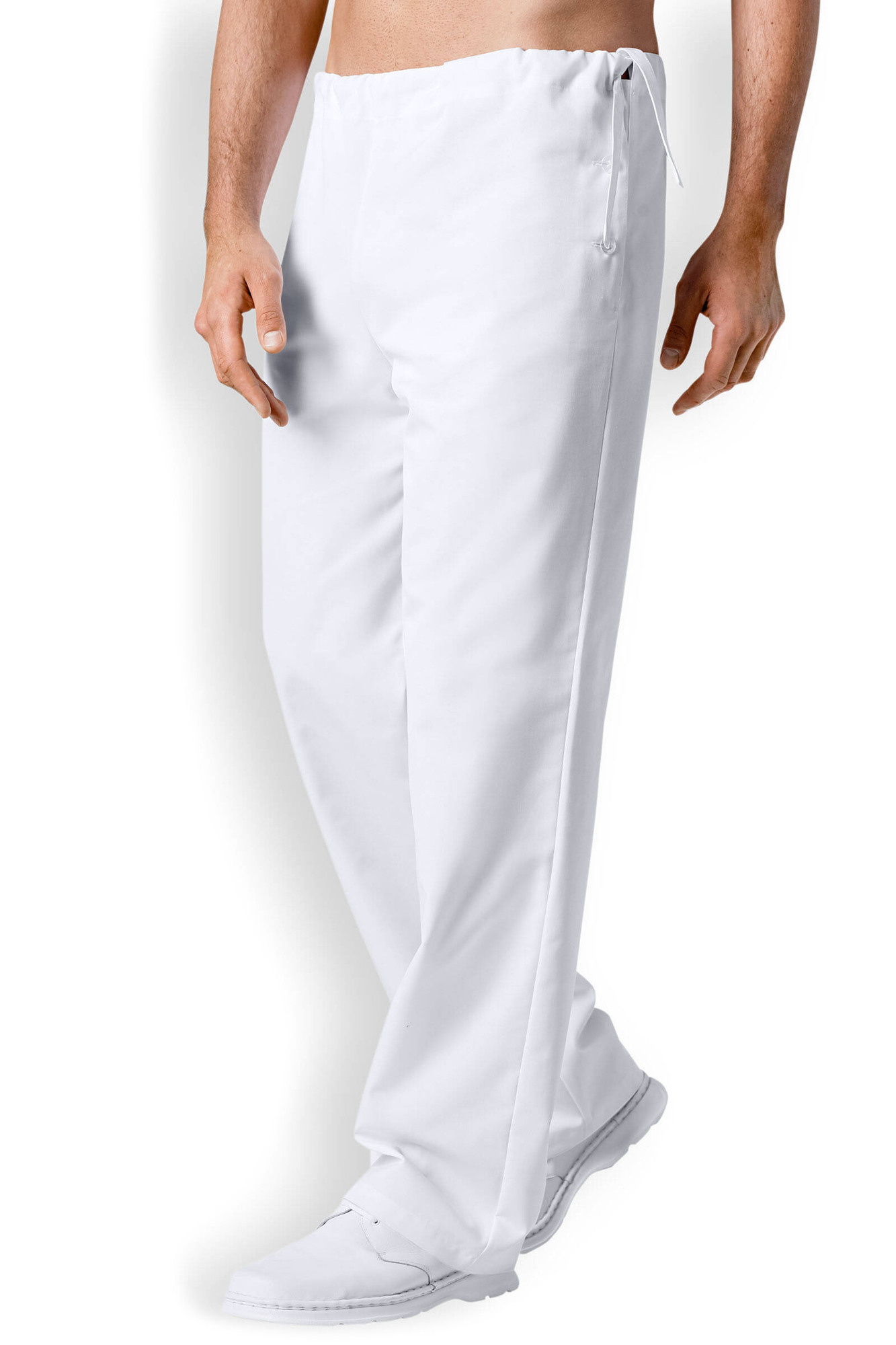 Clinic Dress OP-STYLE Nohavice unisex Biela, XS
