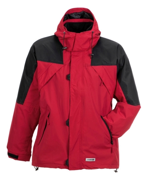 Planam OUTDOOR REDWOOD Zimná bunda S, Červená-Čierna