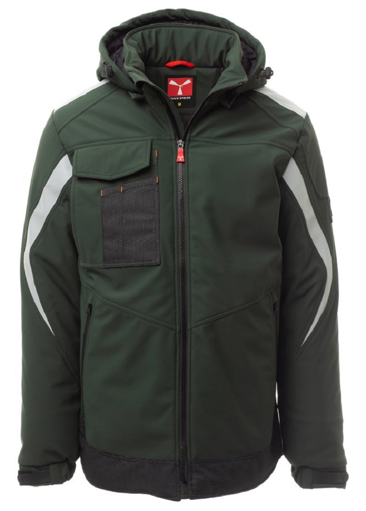 Payper WONDER PAD Softshellová bunda zateplená 4XL, Forest green-Black