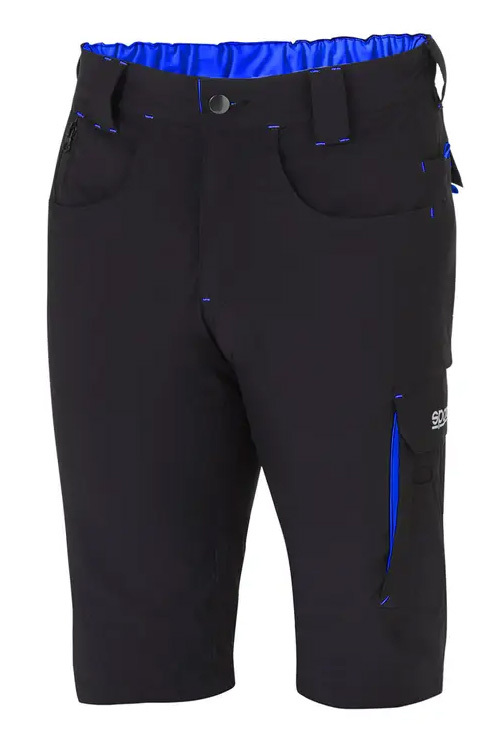 Sparco LAREDO TECH LIGHT SHORTS Krátke nohavice XS, Čierna-Modrá