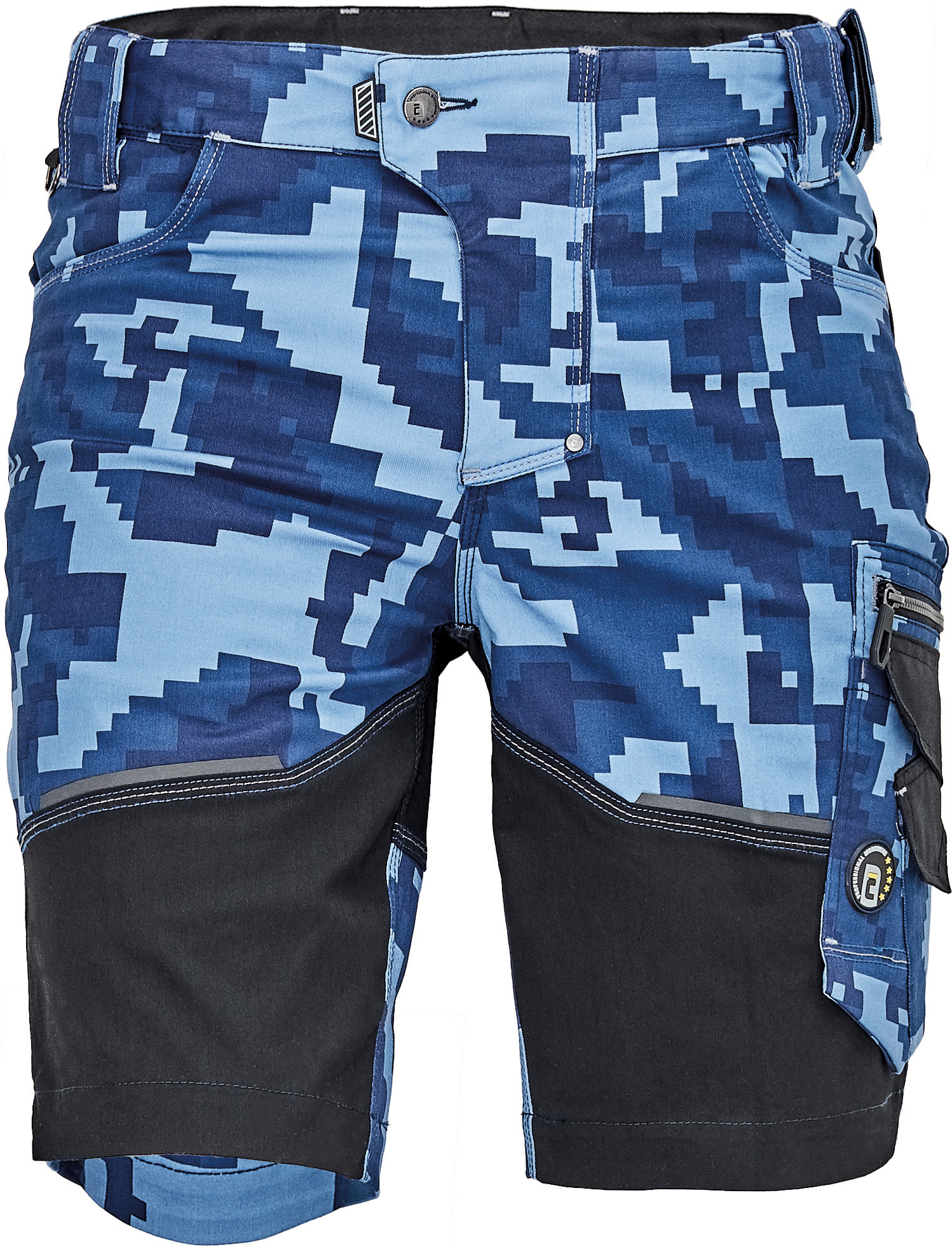 Cerva NEURUM CAMOUFLAGE Šortky 46, Navy-Čierna