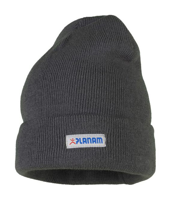 Planam ACCESSORIES Pletená čiapka Oceľová