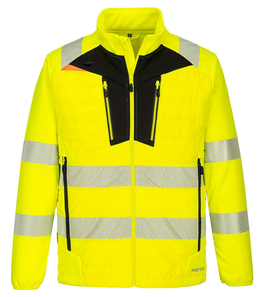 Portwest DX473 HI-VIS Reflexná bunda DX4 S, Reflexná žltá-Čierna