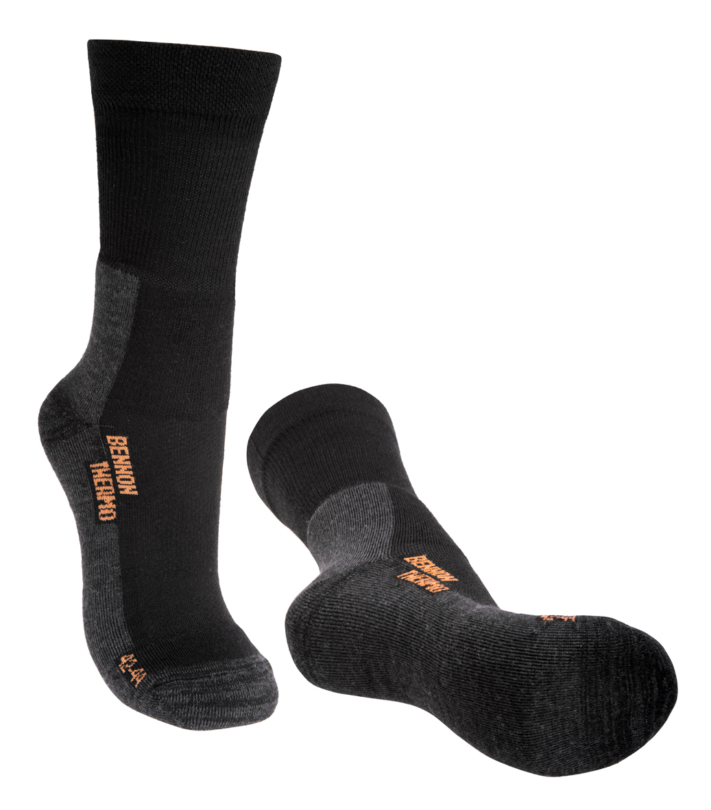 Bennon TREK SOCK MERINO Trekingové ponožky Čierna, 36-38