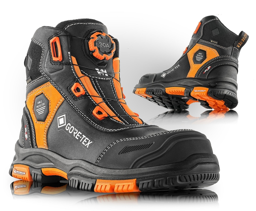 VM Footwear VERMONT S7L Bezpečnostná obuv Čierna-Oranžová, 43