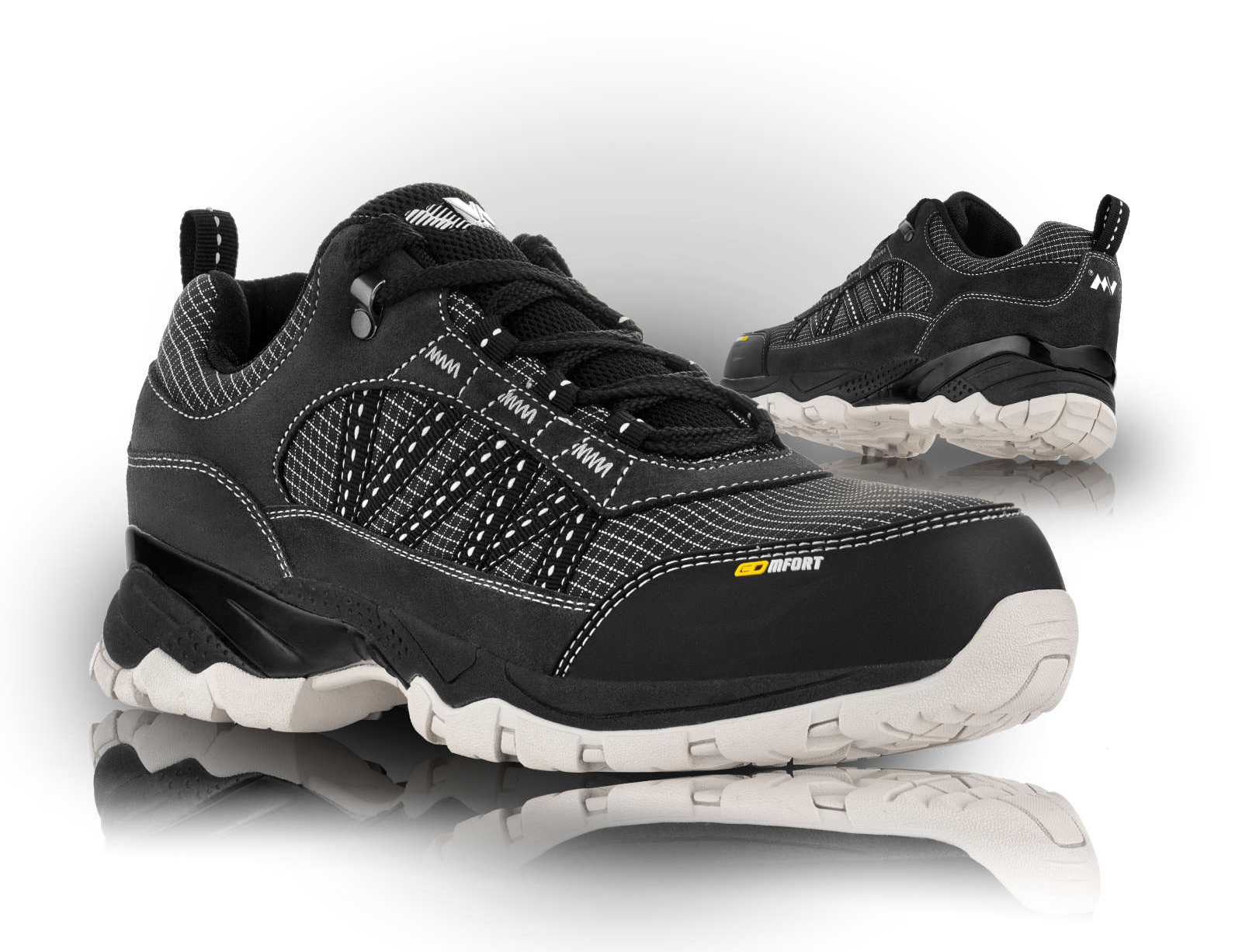 VM Footwear MISSISSIPPI S1P Bezpečnostná obuv Čierna-Šedá, 36