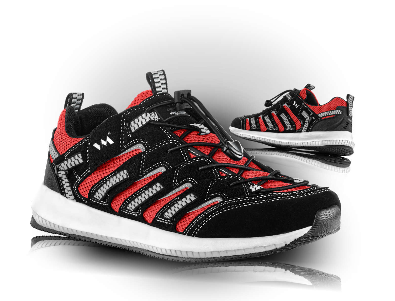 VM Footwear LUSAKA Outdoorová obuv Čierna-Červená, 48