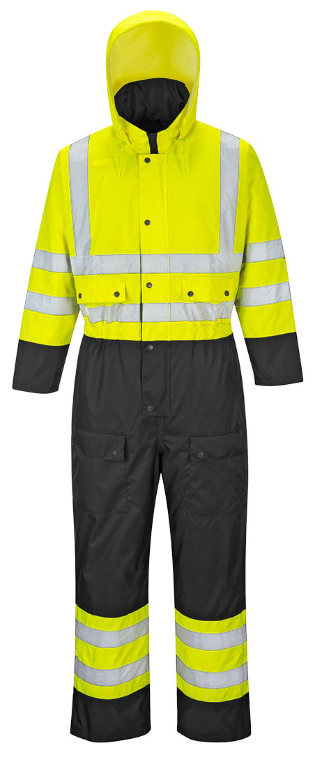 Portwest S485 Contrast reflexná kombinéza 6XL, Fluorescenčno žltá-Čierna