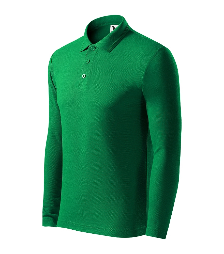 Malfini PIQUE POLO LS 221 Polokošeľa pánska 3XL, Trávová zelená