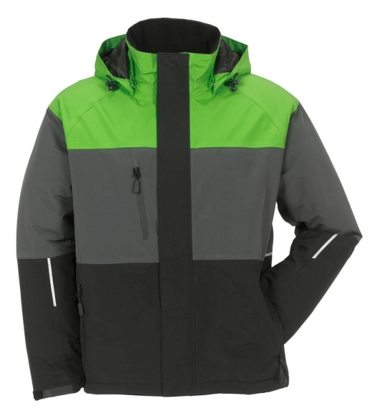 Planam OUTDOOR AVIATOR Zimná bunda XS, Zelená-Sivá-Čierna