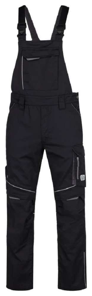 Ardon SUMMER Montérkové nohavice s náprsenkou Čierna, 46