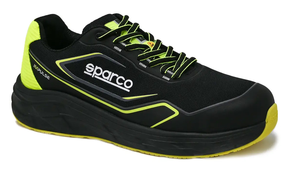 Sparco IMPULSE LUTON ESD S1PS SR FO HRO Bezpečnostná obuv Čierna-Žltá, 36