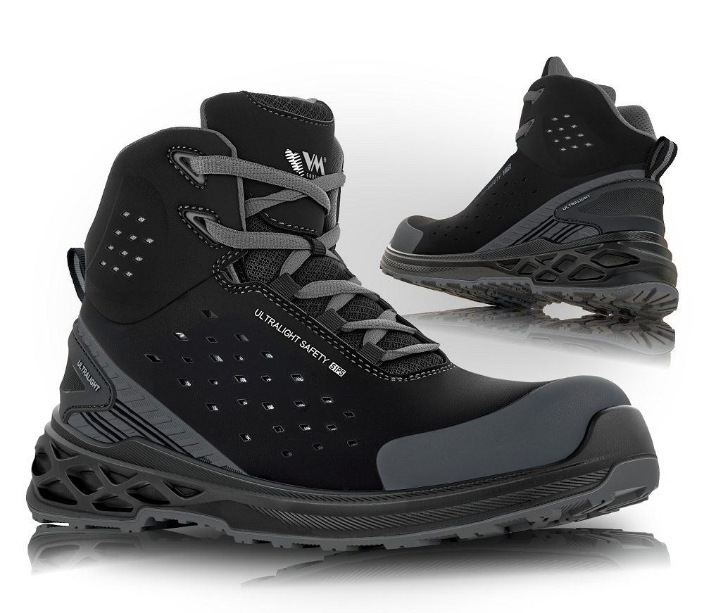 VM Footwear BERLIN S1PS ESD Bezpečnostná obuv Čierna, 35