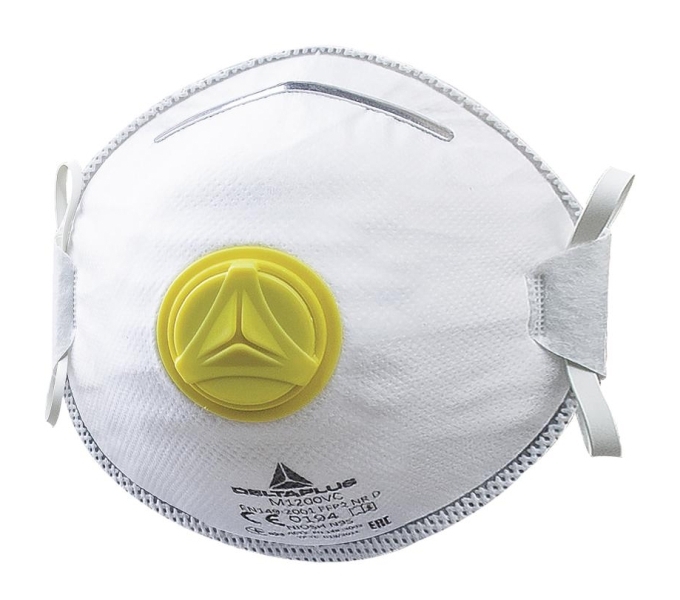 Delta Plus M1200V FFP2 Tvarovaný respirátor Biela
