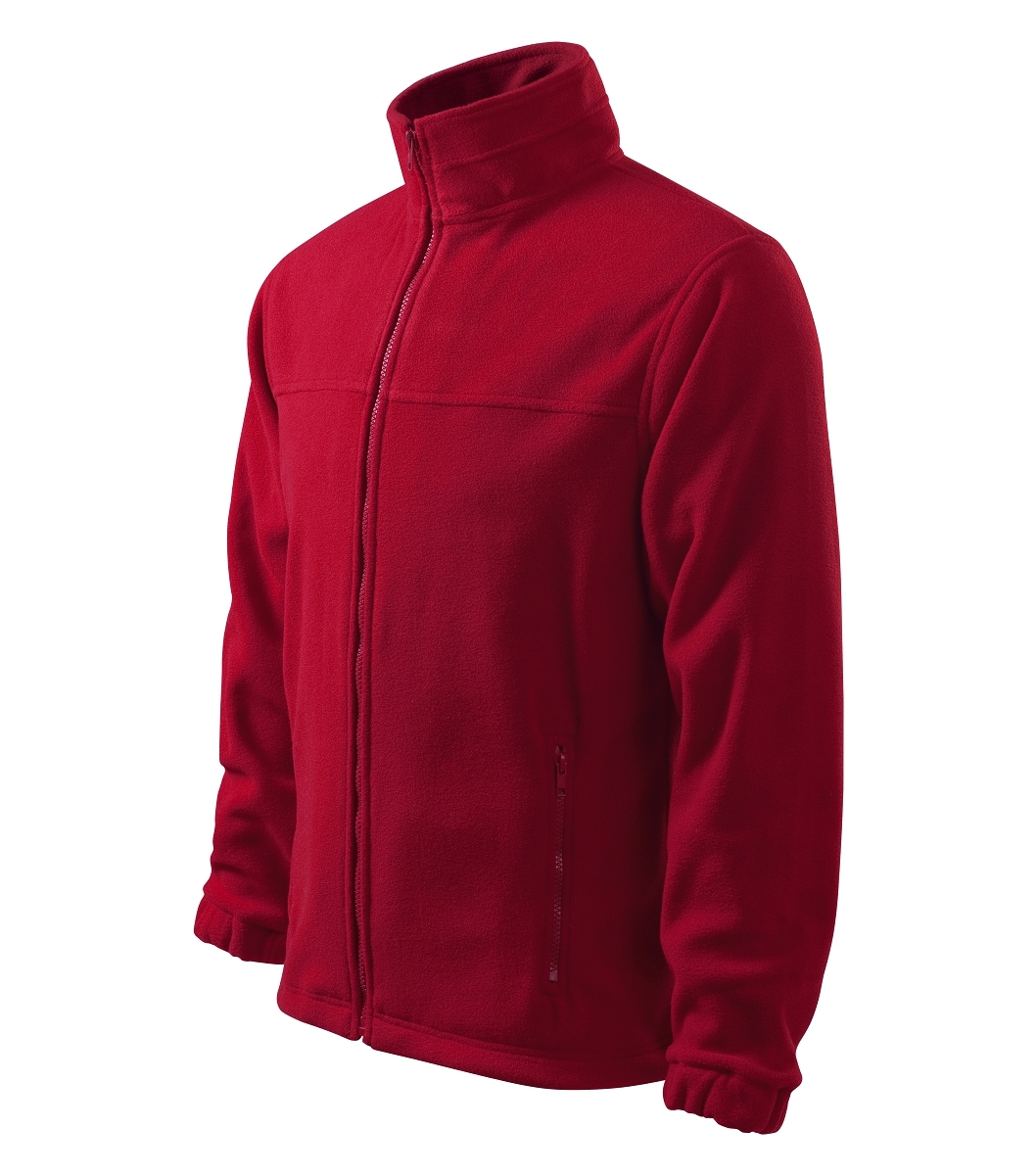 Rimeck JACKET 501 Fleecová bunda pánska XXL, Marlboro červená-Oceľovo sivá