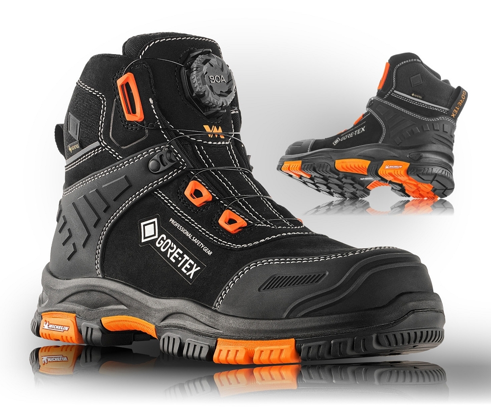 VM Footwear OAKLAND O6 Pracovná obuv Čierna-Oranžová, 39