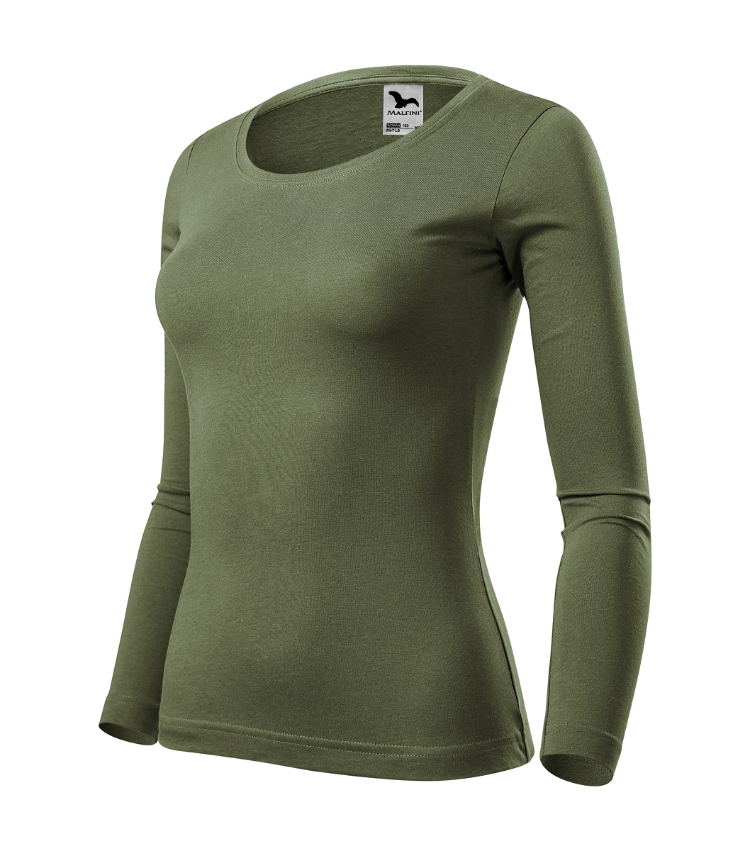 Malfini FIT-T LS 169 Tričko dámske XXL, Khaki