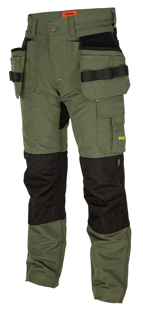 Bennon EREBOS TROUSERS Strečové pracovné nohavice Zelená, 44