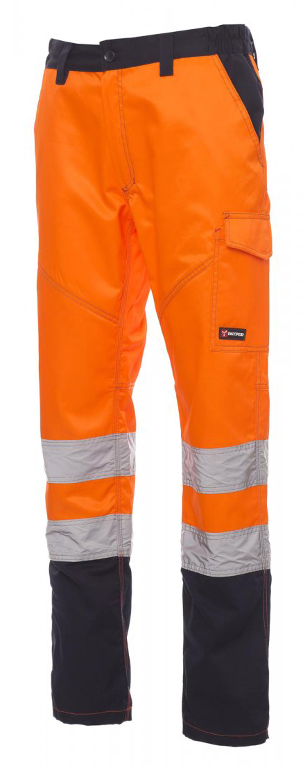 Payper CHARTER Reflexné nohavice pánske S, Fluorescent orange-Navy blue